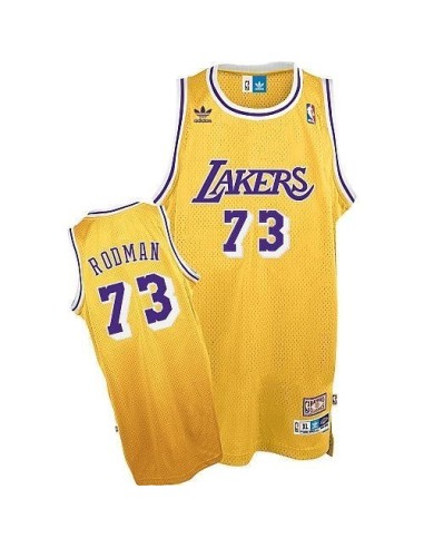 Angeles Lakers Rodman Amarilla