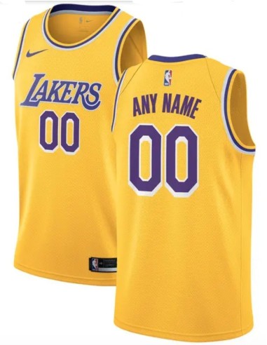 Angeles Lakers Amarilla Serigrafiada ( Personalizable)