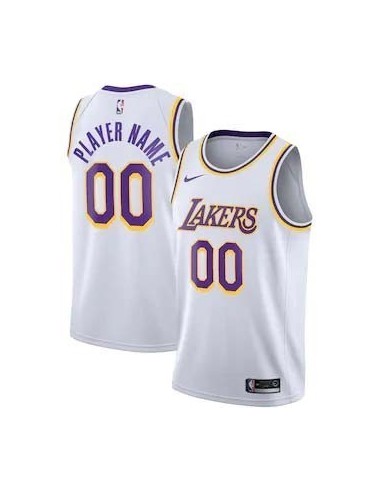Angeles Lakers Blanca Serigrafiada (Personalizable)