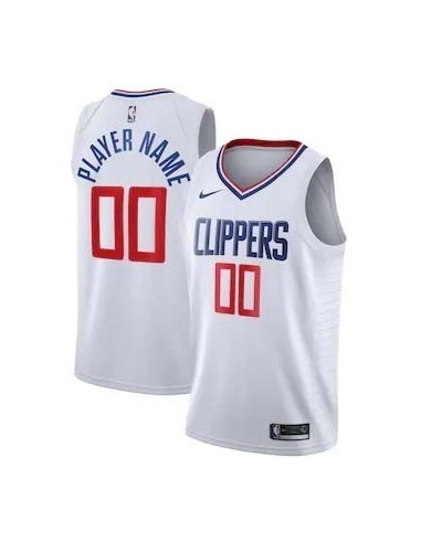 Angeles Clippers Blanco Serigrafiada (Personalizable)