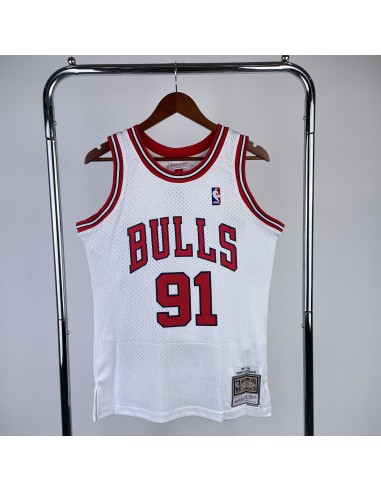 Chicago Bulls Retro 97/98 Rodman (Serigrafiada) Blanca