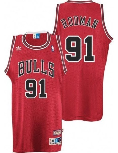 Chicago Bulls Rodman Roja